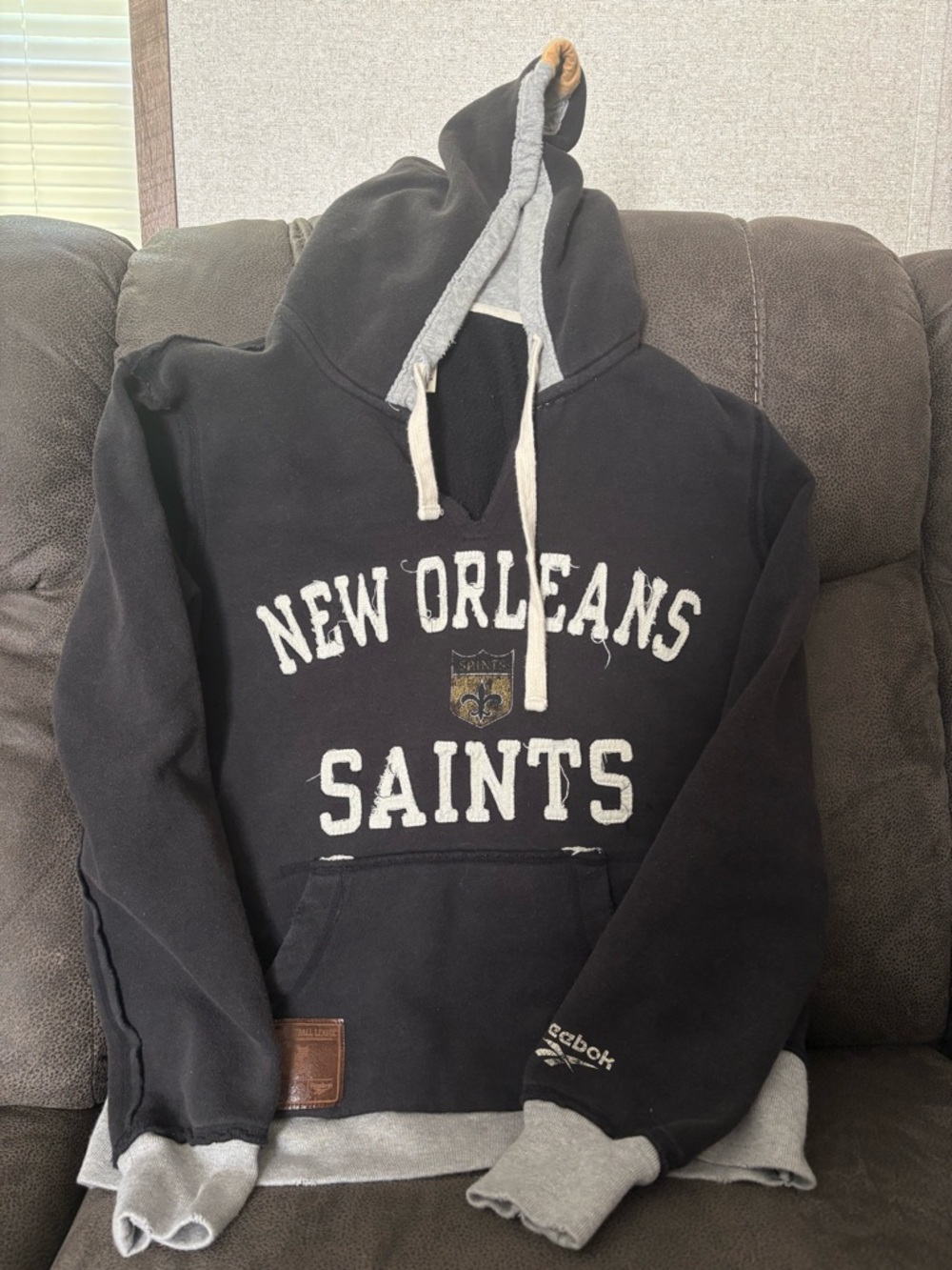 Reebok Vintage Collection New Orleans Saints Crewneck Hoodie